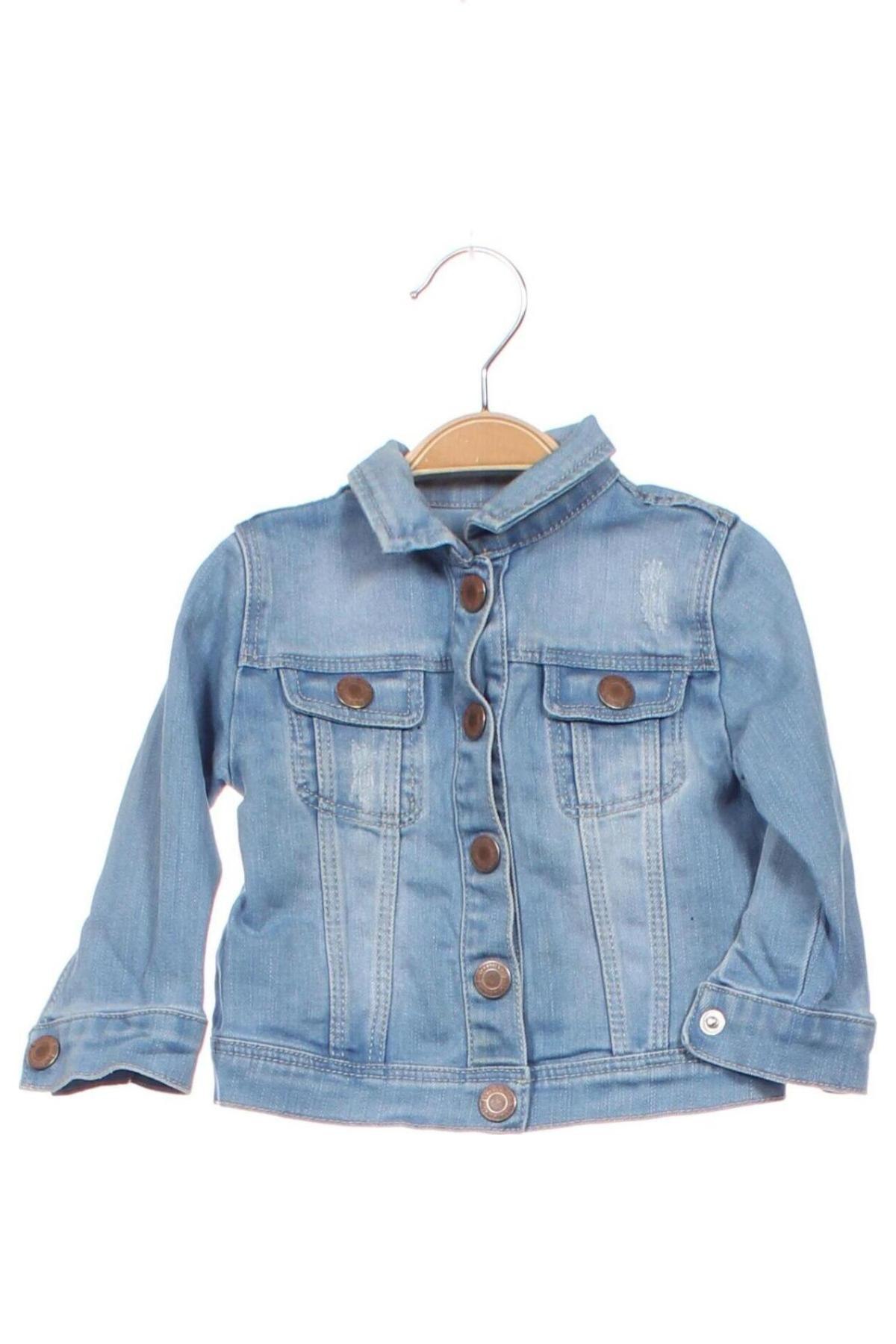 Kinder Jeansjacke Zara, Größe 9-12m/ 74-80 cm, Farbe Blau, Preis € 7,99