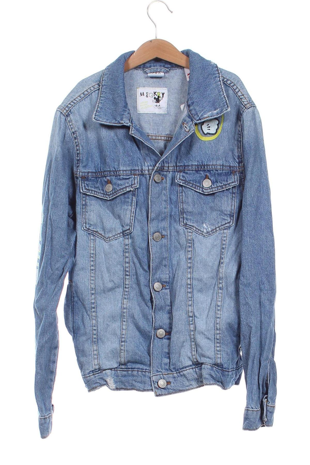 Kinder Jeansjacke Zara Kids, Größe 12-13y/ 158-164 cm, Farbe Blau, Preis € 10,29