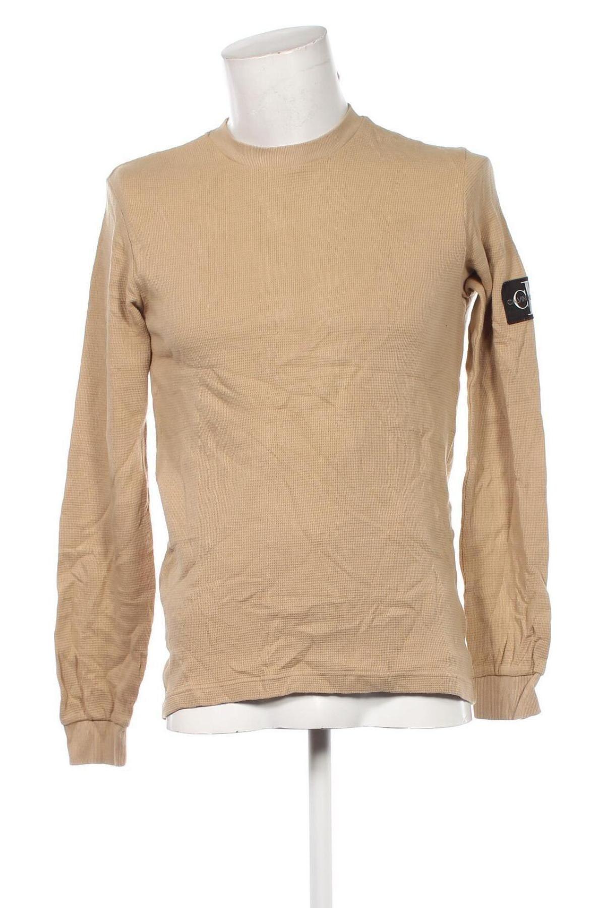 Herren Shirt Calvin Klein Jeans, Größe S, Farbe Beige, Preis 28,79 €