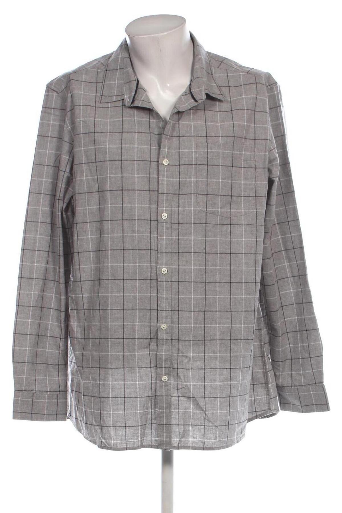 Herrenhemd Burton of London, Größe XXL, Farbe Grau, Preis € 8,55