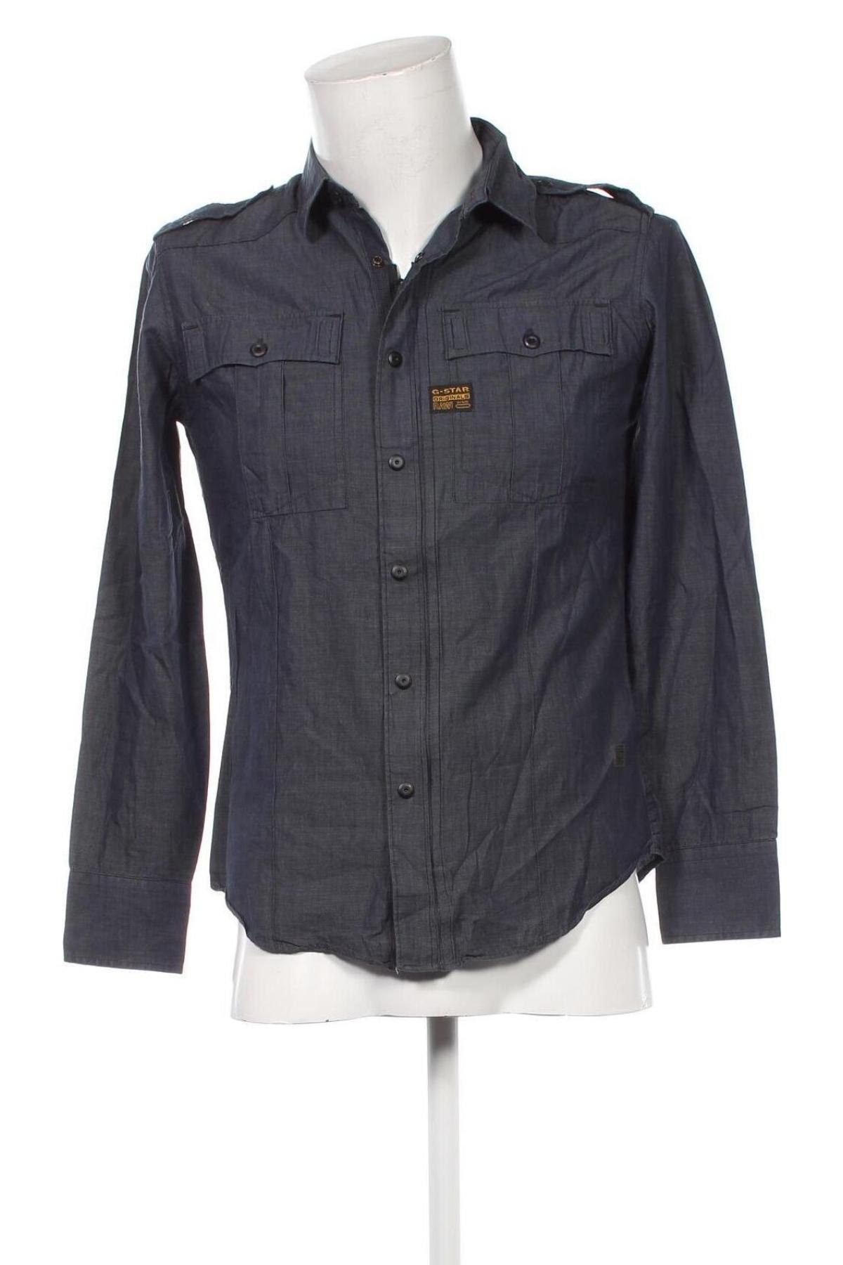 Herrenhemd G-Star Raw, Größe M, Farbe Blau, Preis 23,79 €