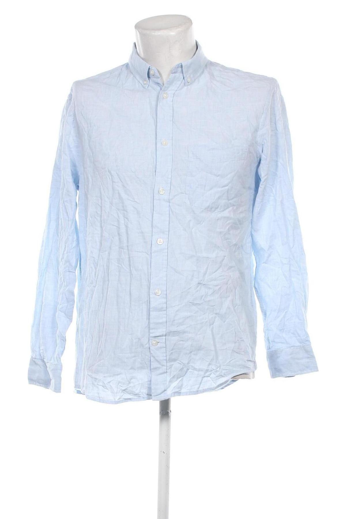 Herrenhemd H&M, Größe M, Farbe Blau, Preis € 9,49