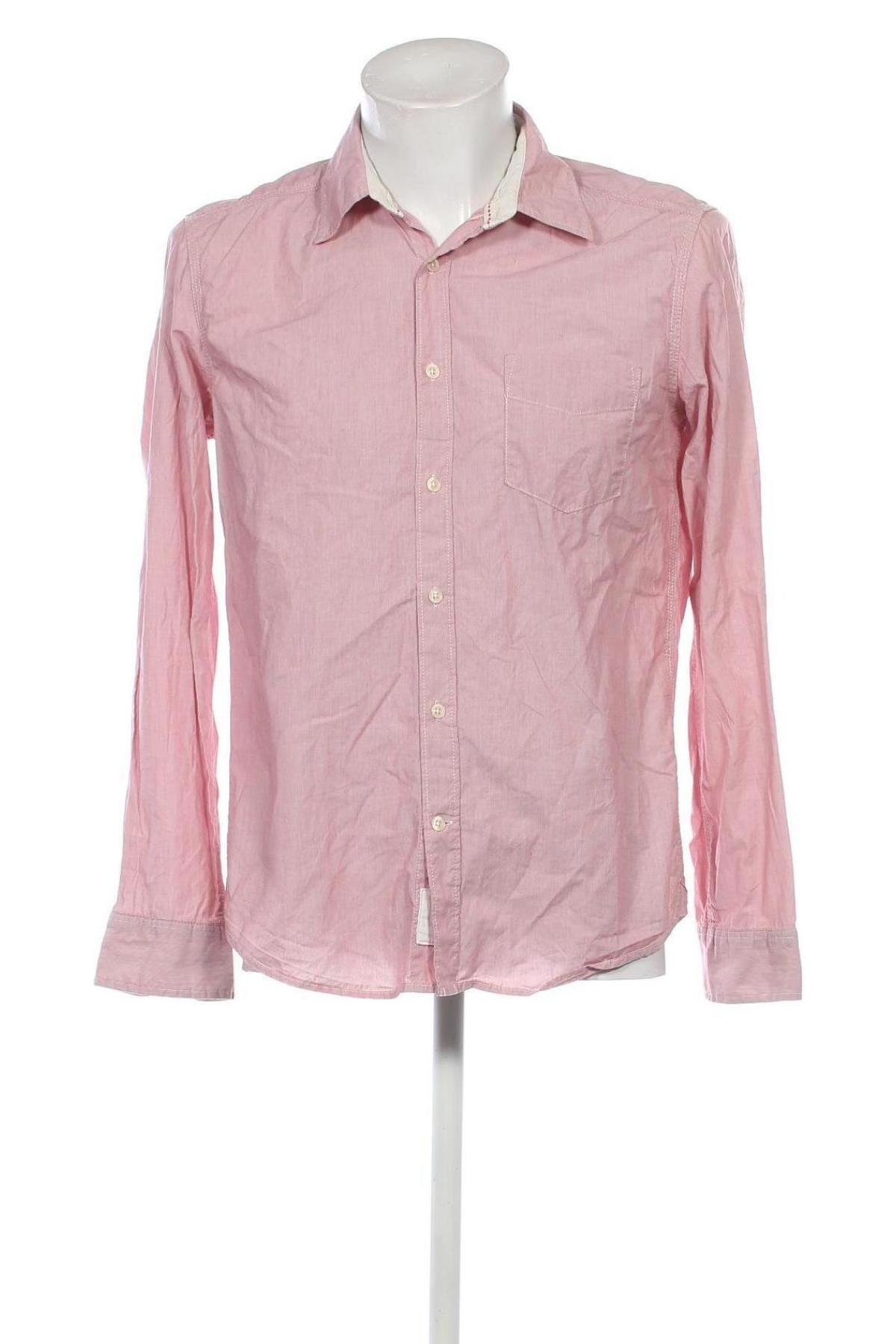 Herrenhemd H&M L.O.G.G., Größe M, Farbe Rosa, Preis 5,99 €