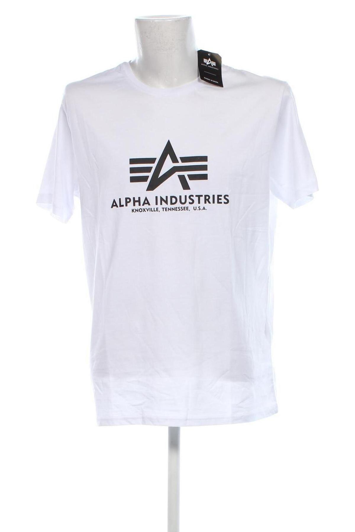 Herren T-Shirt Alpha Industries, Größe XL, Farbe Weiß, Preis € 24,99