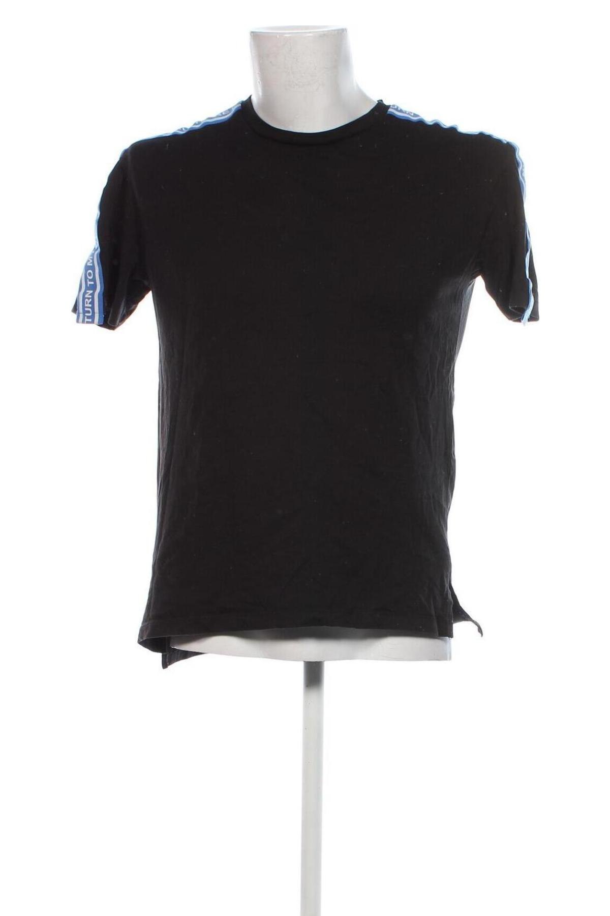 Tricou de bărbați Bershka, Mărime M, Culoare Negru, Preț 30,74 Lei