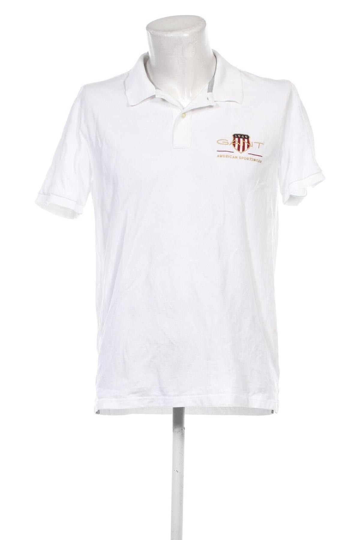 Ανδρικό t-shirt Gant, Μέγεθος XL, Χρώμα Λευκό, Τιμή 51,49 €