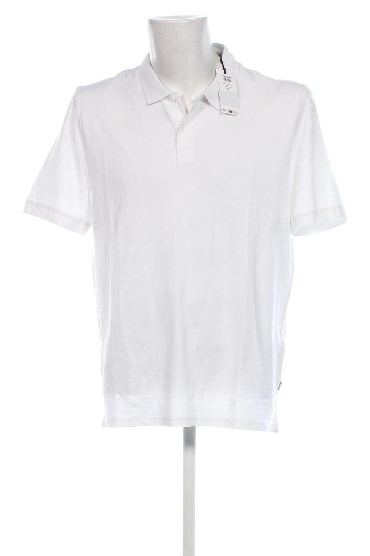 Ανδρικό t-shirt Jack & Jones, Μέγεθος XL, Χρώμα Λευκό, Τιμή 18,99 €