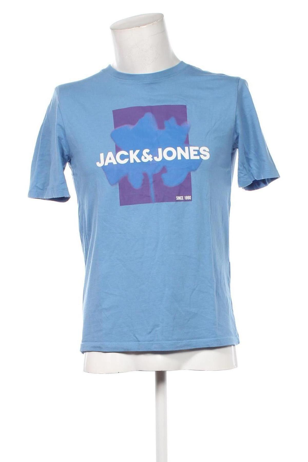 Мъжка тениска Jack & Jones, Размер M, Цвят Син, Цена 21,49 лв.