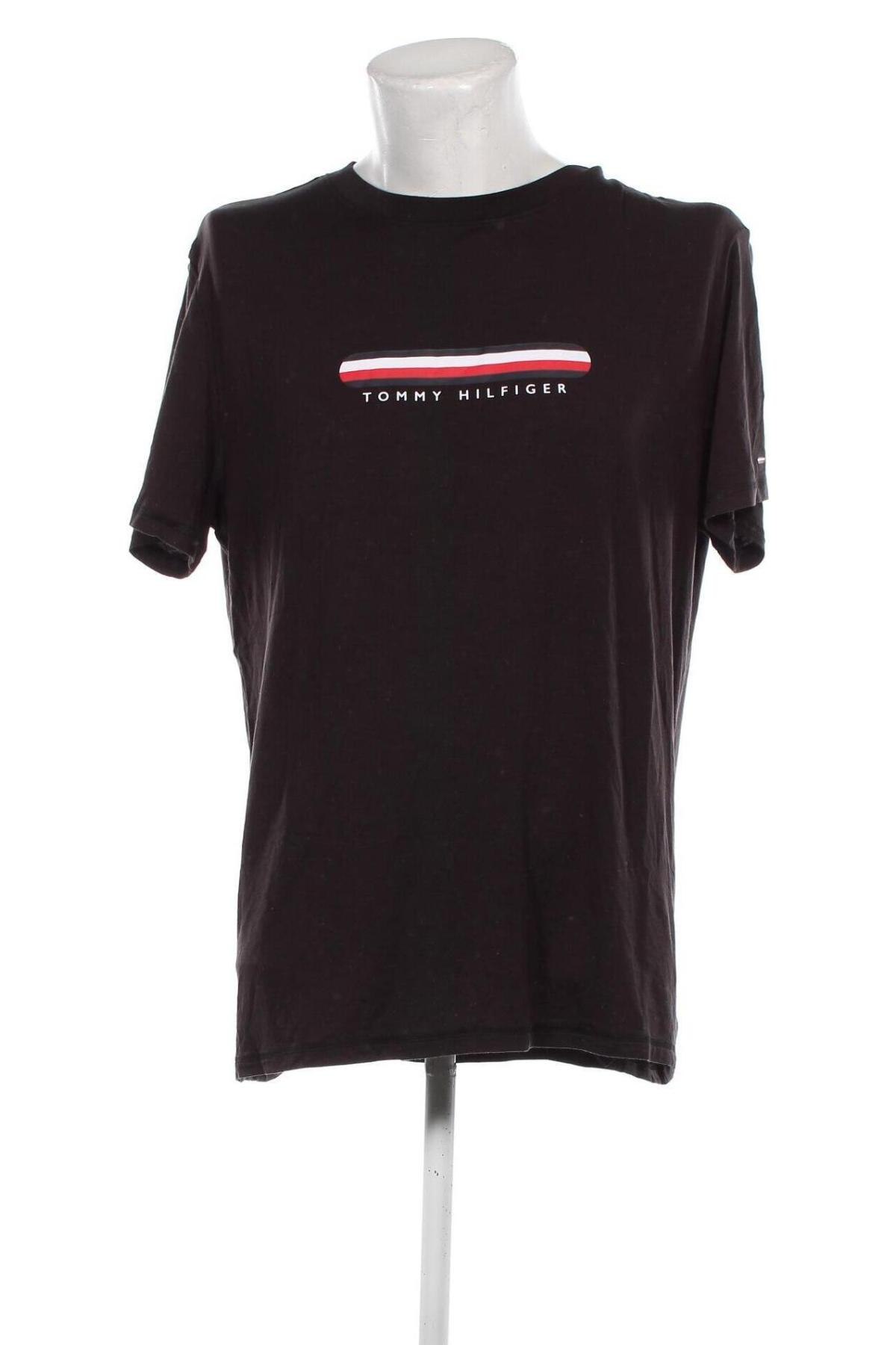 Ανδρικό t-shirt Tommy Hilfiger, Μέγεθος XL, Χρώμα Μαύρο, Τιμή 35,99 €