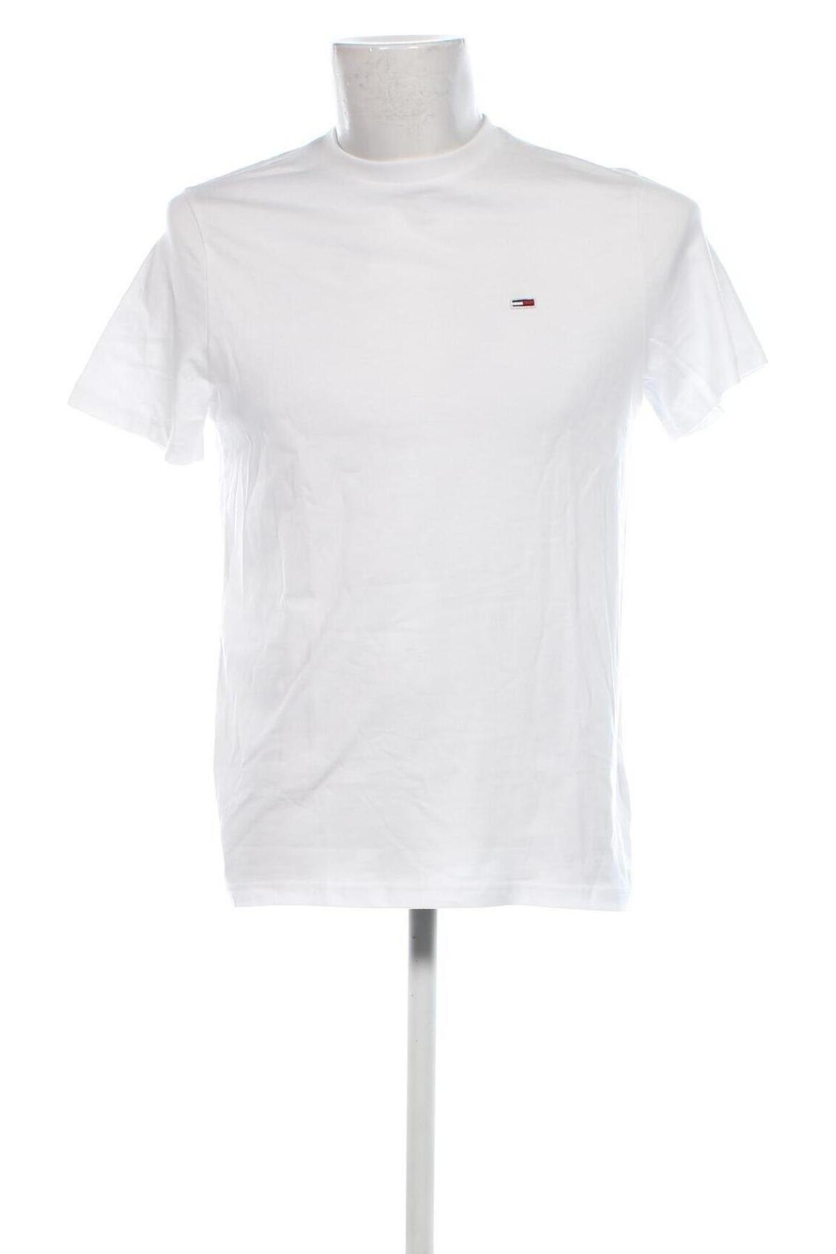 Herren T-Shirt Tommy Jeans, Größe S, Farbe Weiß, Preis 25,99 €