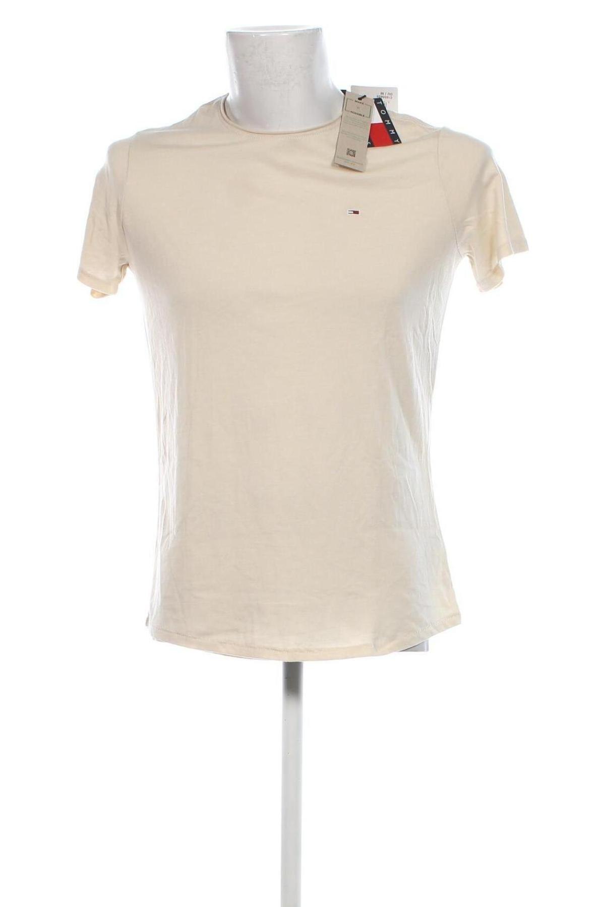 Herren T-Shirt Tommy Jeans, Größe M, Farbe Beige, Preis € 31,99