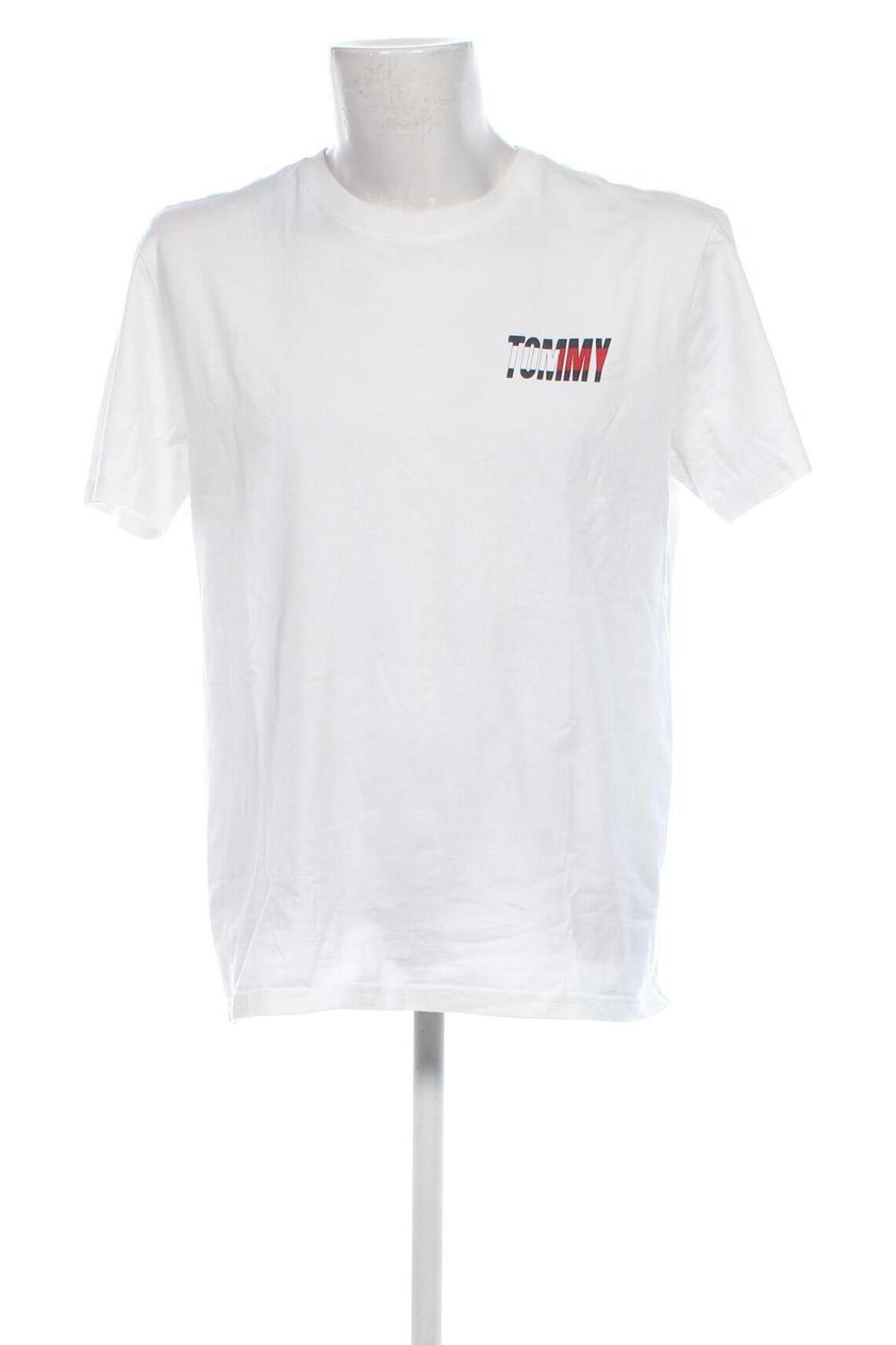 Ανδρικό t-shirt Tommy Jeans, Μέγεθος L, Χρώμα Λευκό, Τιμή 39,99 €