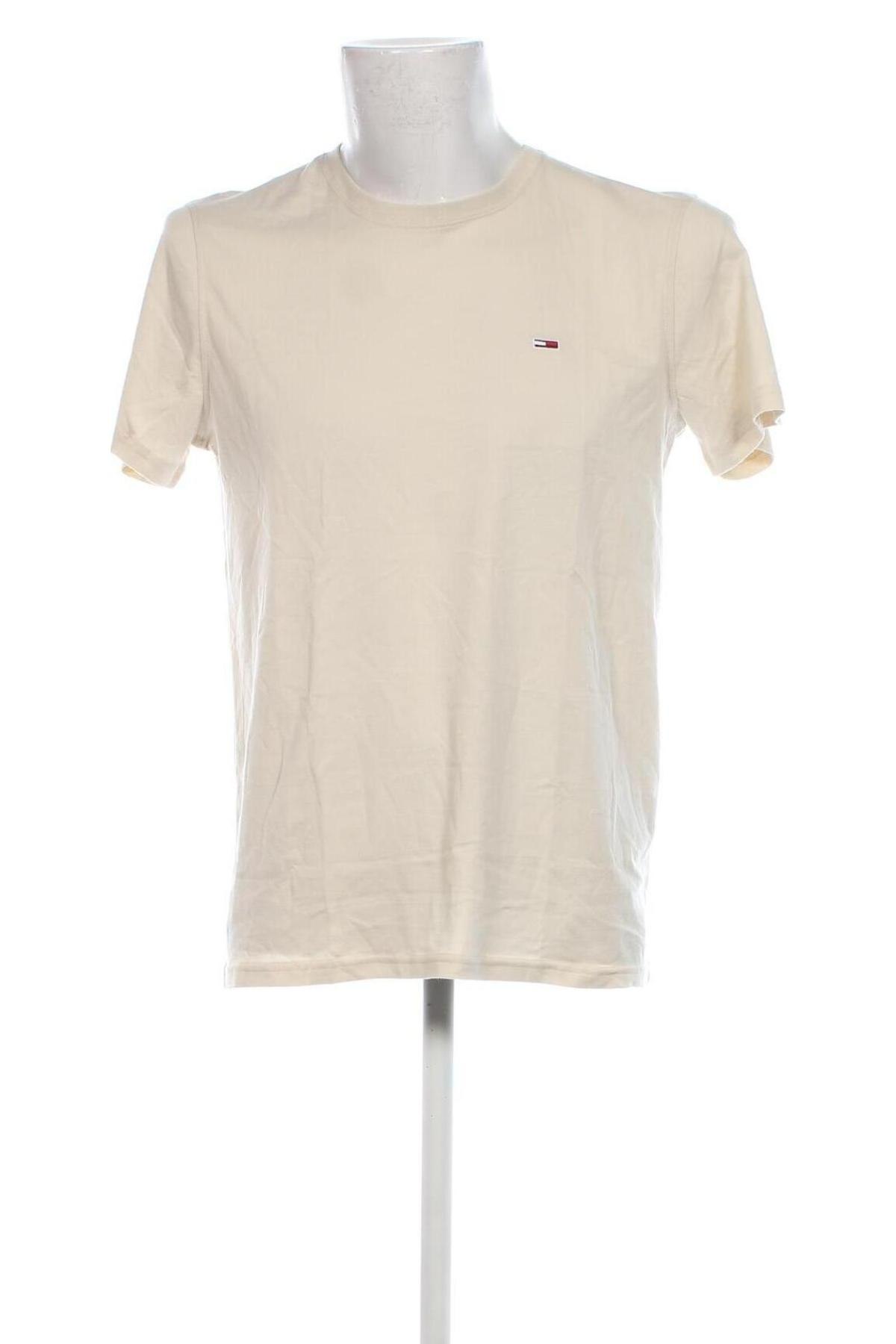 Ανδρικό t-shirt Tommy Jeans, Μέγεθος L, Χρώμα  Μπέζ, Τιμή 20,49 €