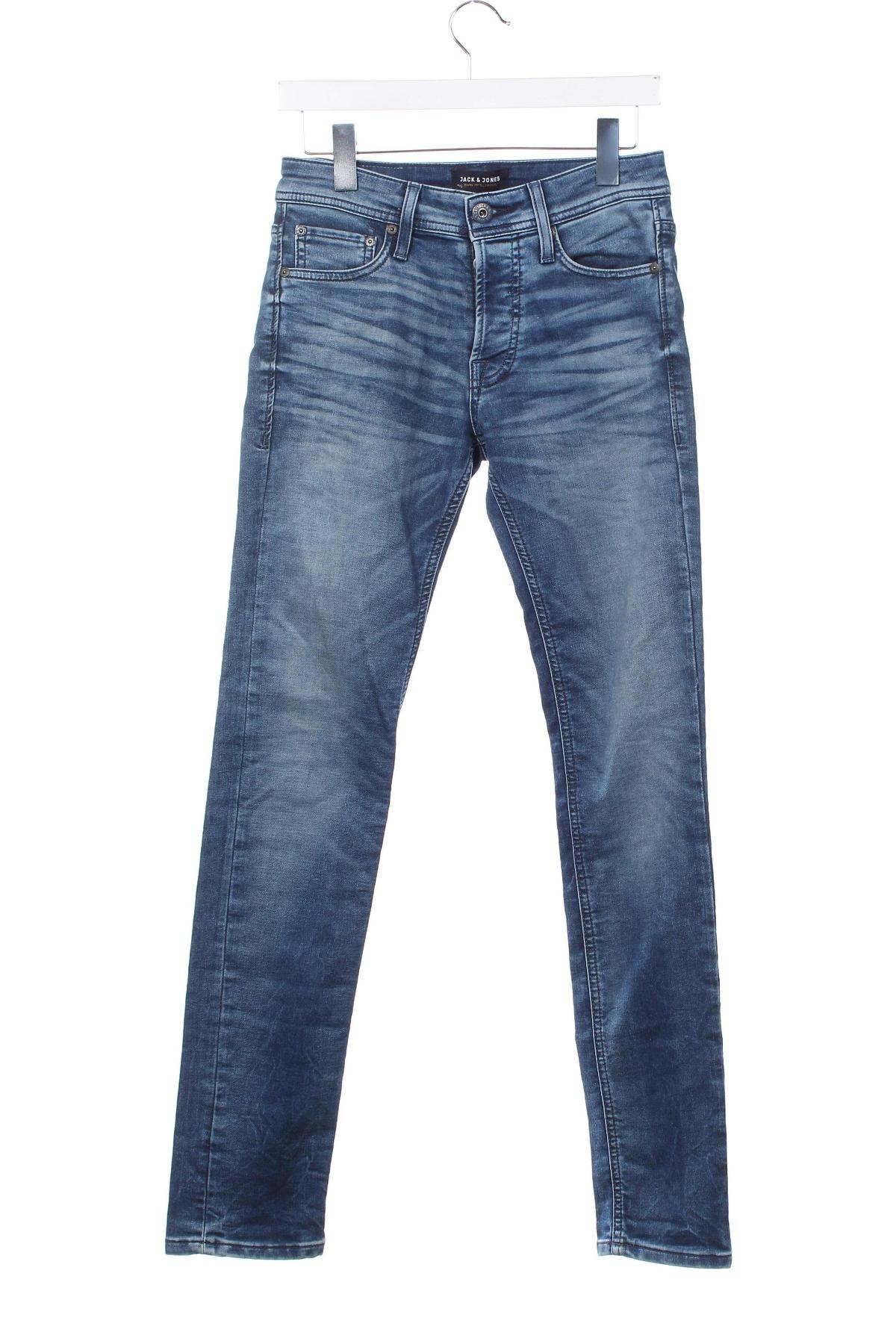 Męskie jeansy Jack & Jones, Rozmiar XS, Kolor Niebieski, Cena 33,99 zł