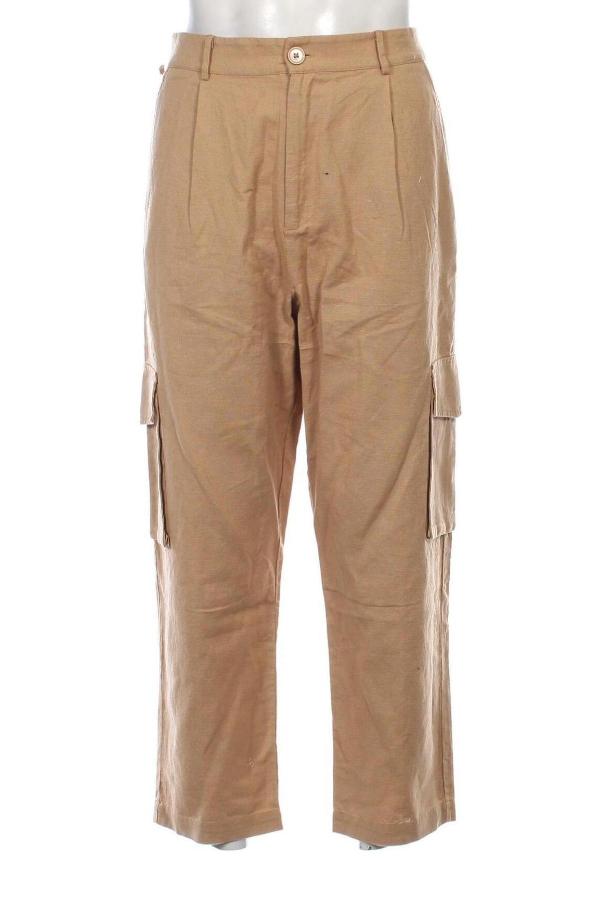 Herrenhose Dan Fox X About You, Größe L, Farbe Beige, Preis 10,99 €