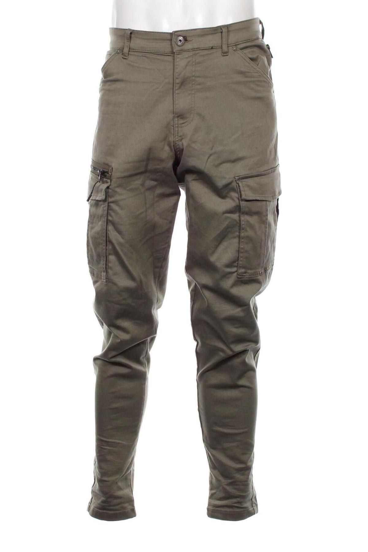 Pantaloni de bărbați Jack & Jones, Mărime L, Culoare Verde, Preț 179,49 Lei