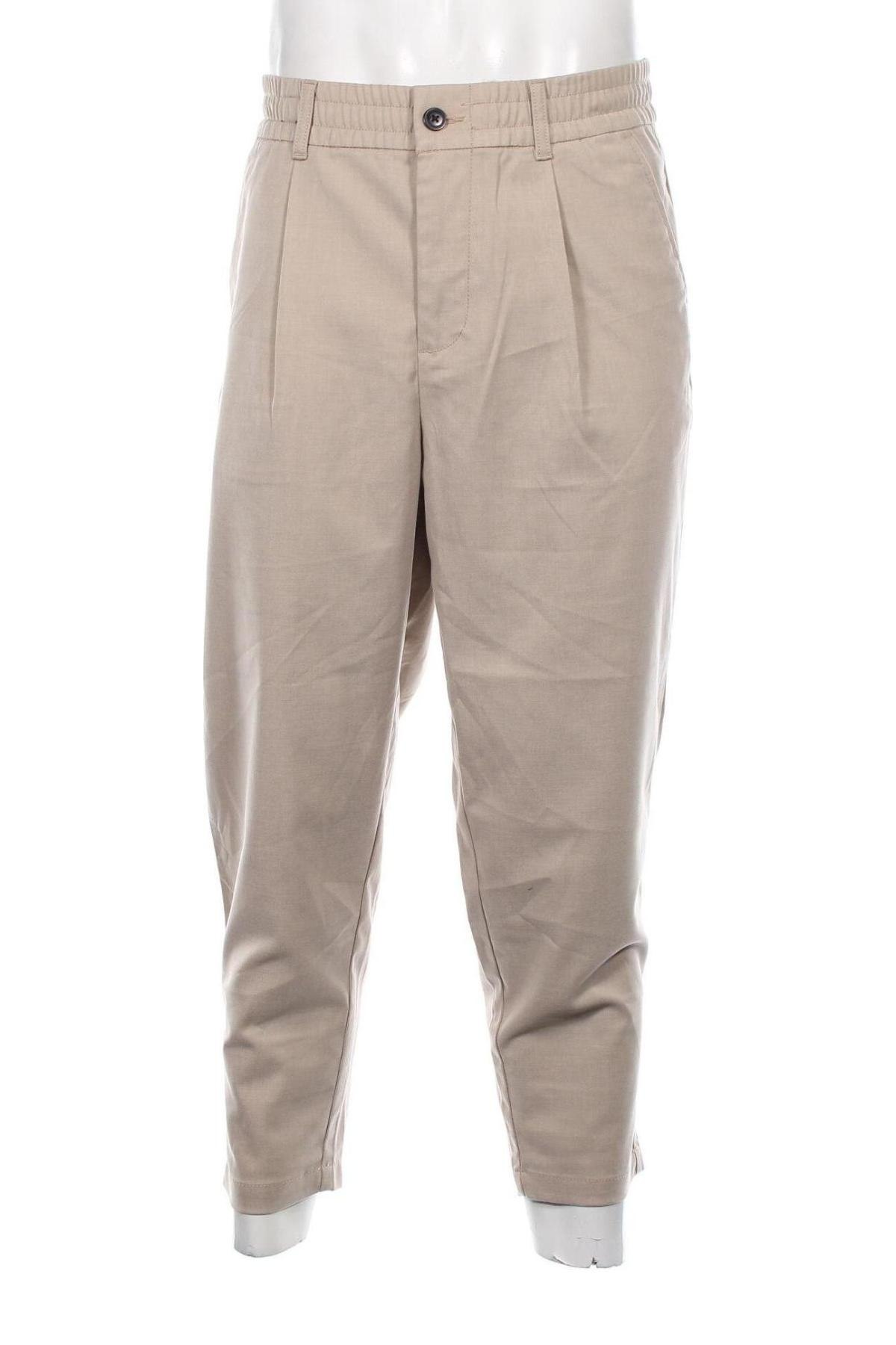 Herrenhose Jack & Jones, Größe L, Farbe Beige, Preis 12,99 €