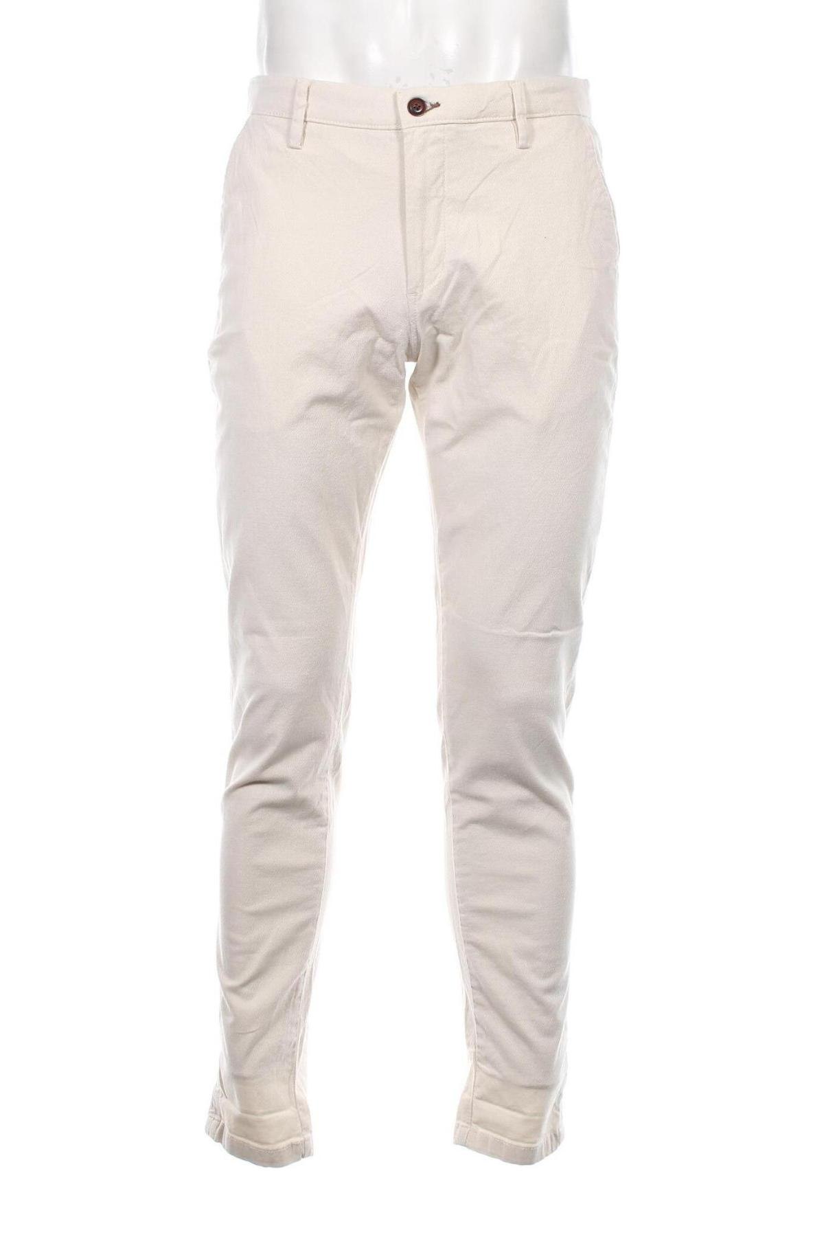 Herrenhose Jack & Jones, Größe M, Farbe Ecru, Preis € 17,99