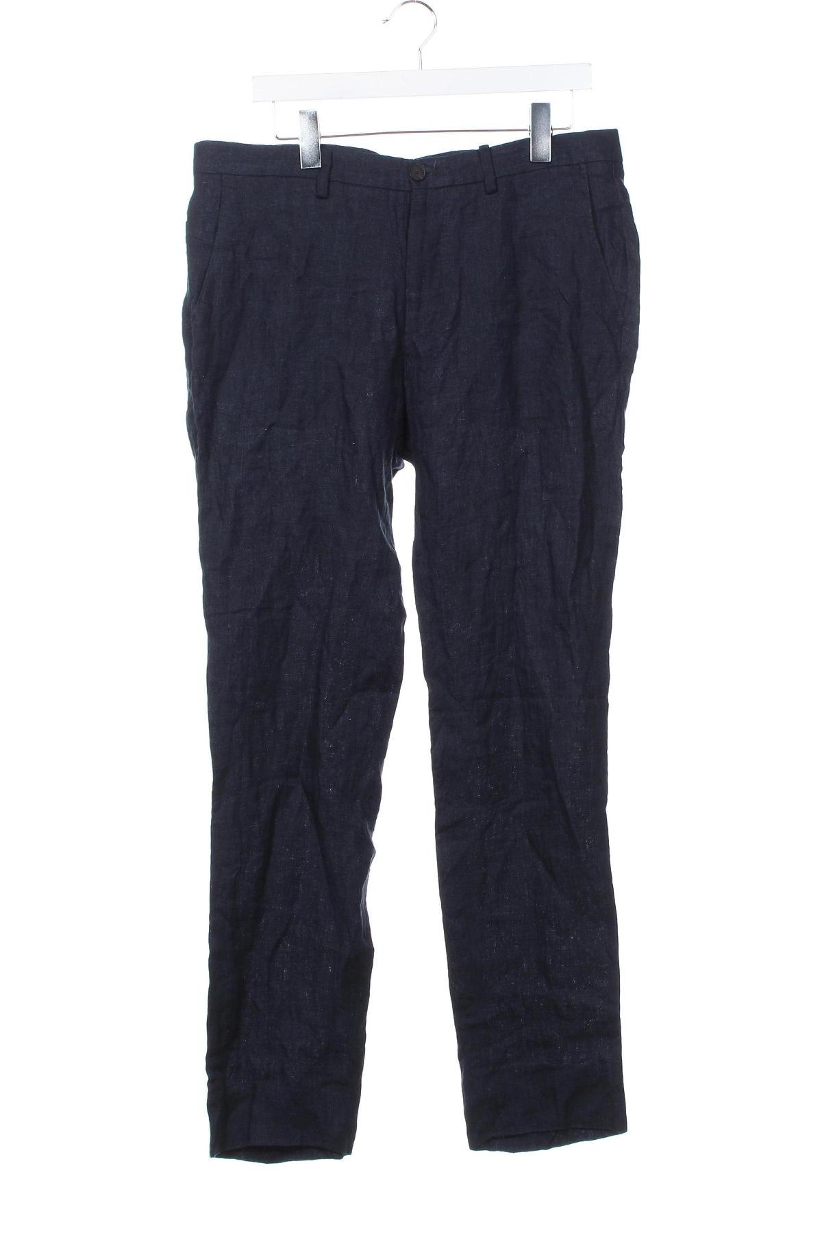 Pantaloni de bărbați Massimo Dutti, Mărime L, Culoare Albastru, Preț 163,99 Lei