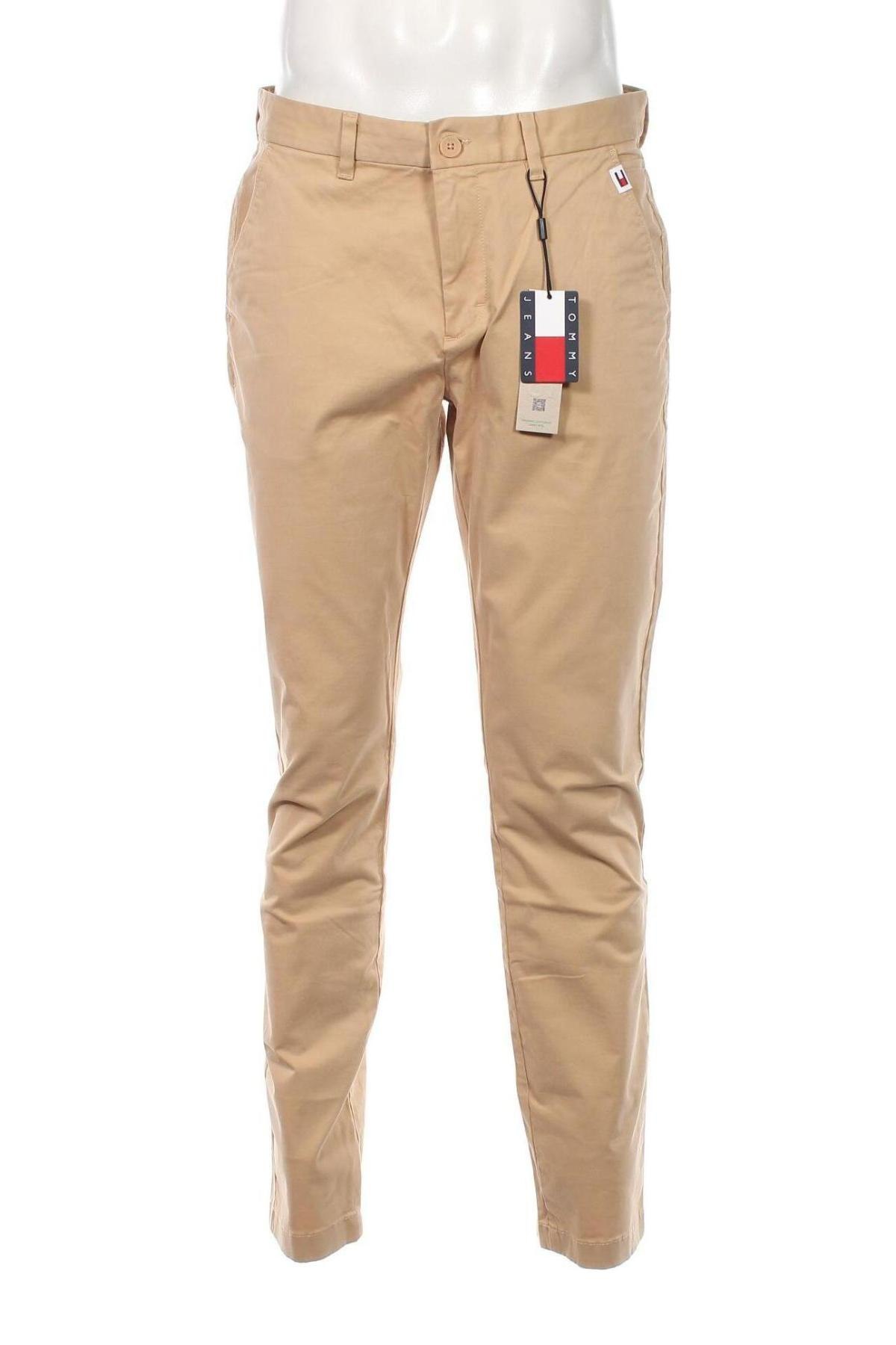 Herrenhose Tommy Jeans, Größe L, Farbe Beige, Preis € 48,99