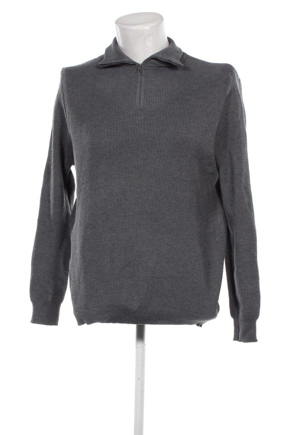 Herrenpullover, Größe M, Farbe Grau, Preis 9,49 €