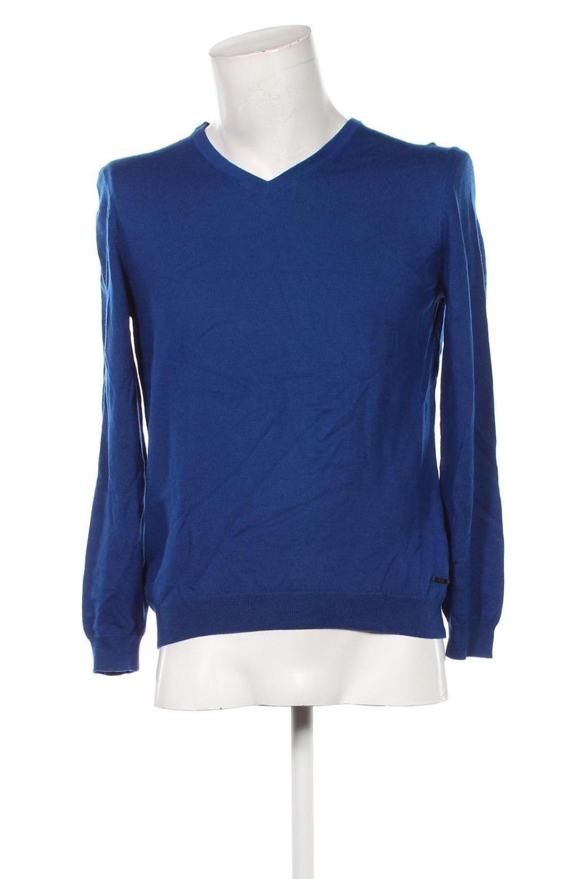 Herrenpullover Hugo Boss, Größe M, Farbe Blau, Preis 43,49 €