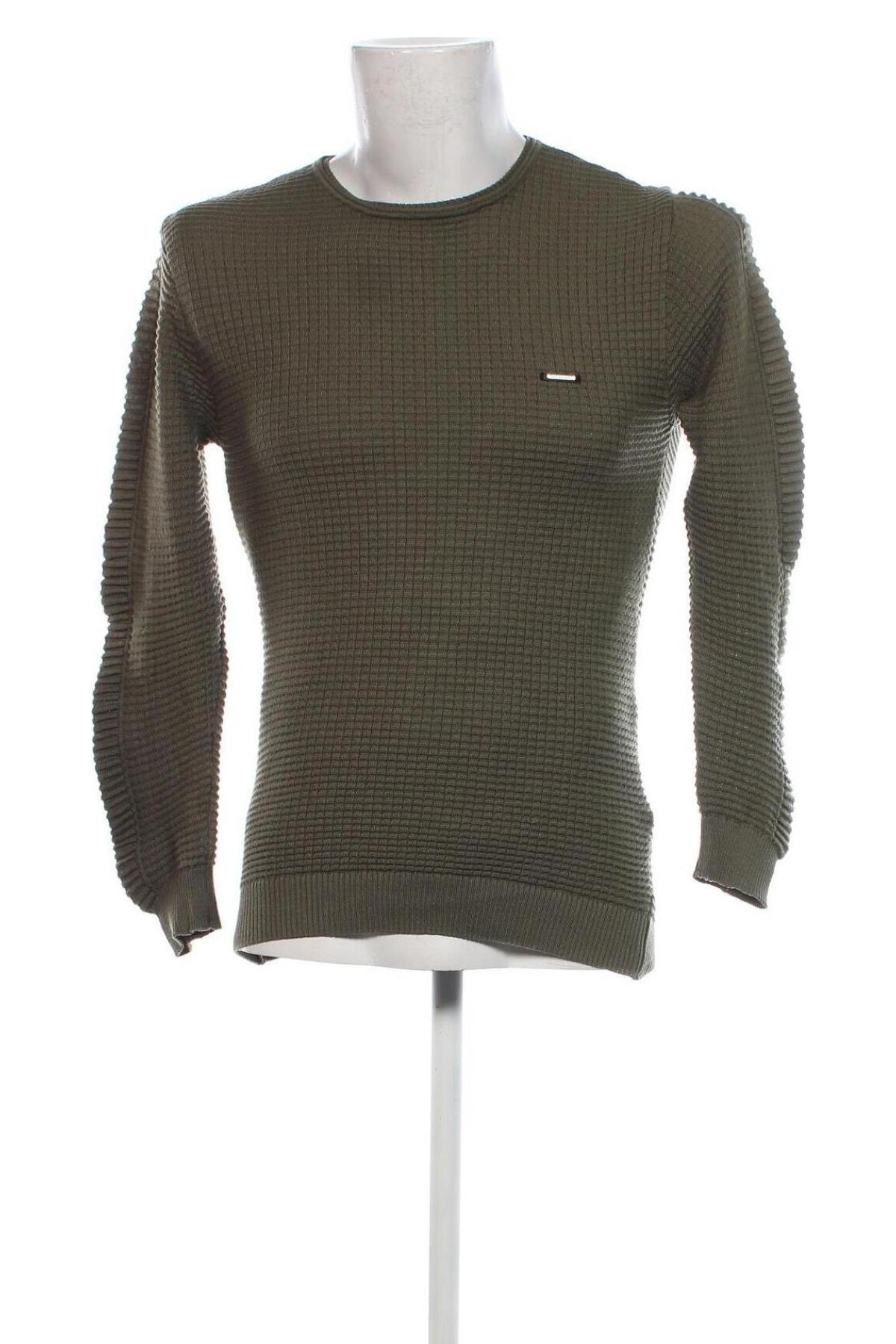 Herrenpullover Leif Nelson, Größe M, Farbe Grün, Preis 9,49 €