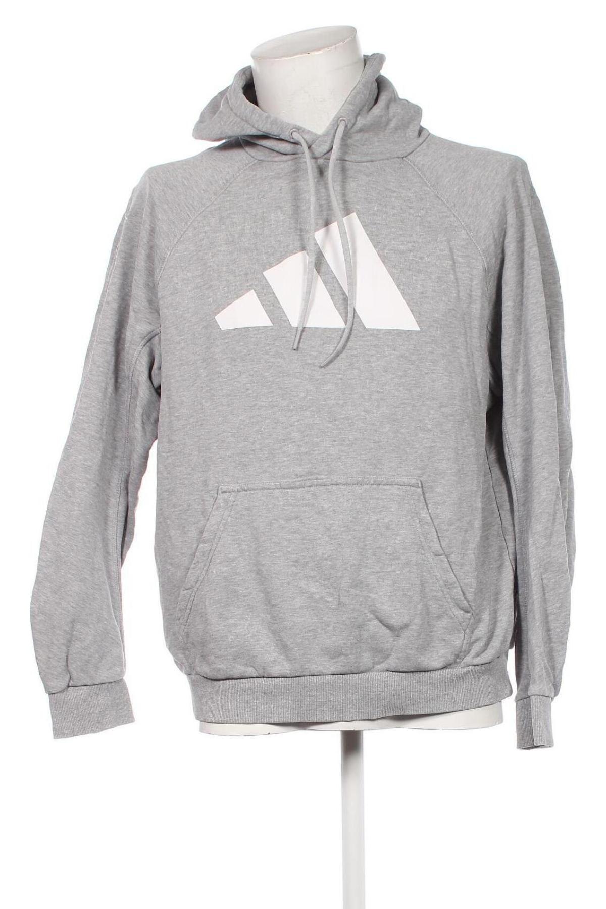 Herren Sweatshirt Adidas, Größe L, Farbe Grau, Preis € 34,99