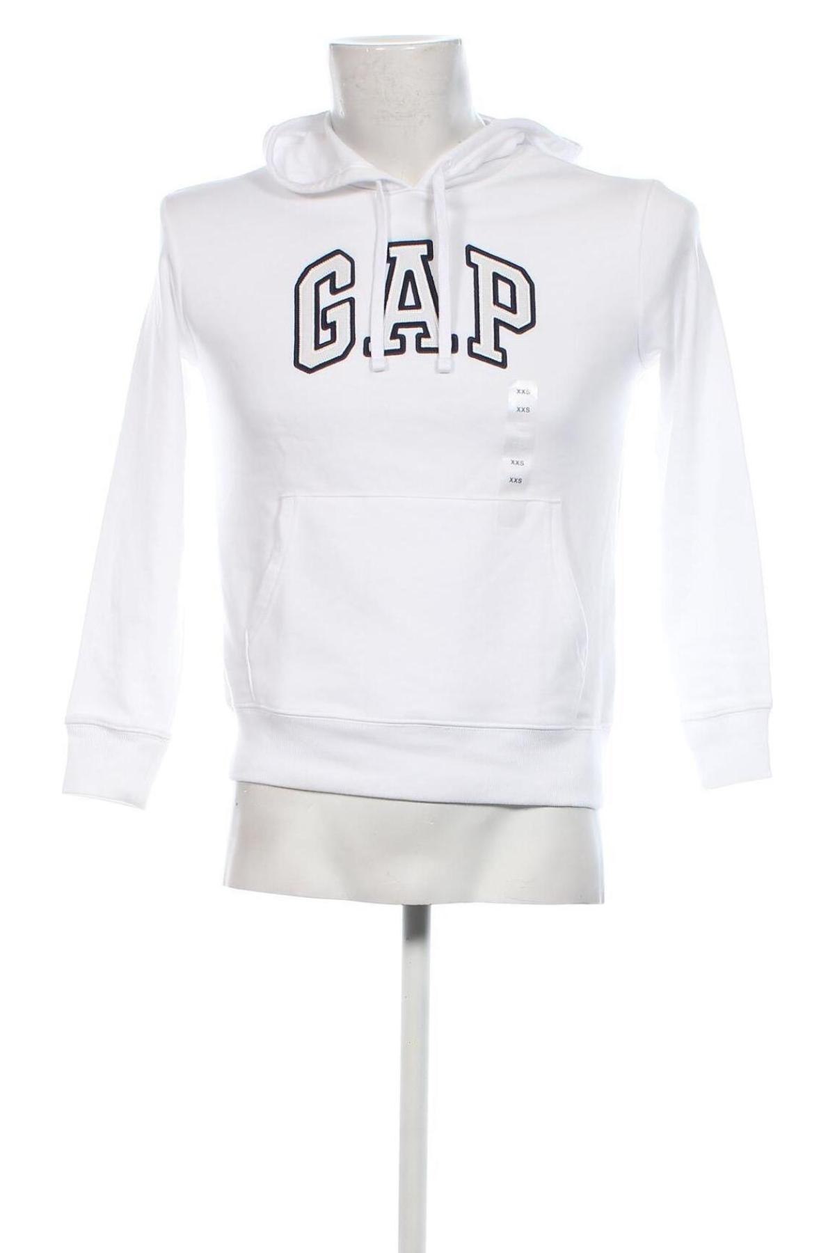 Herren Sweatshirt Gap, Größe XXS, Farbe Weiß, Preis € 14,49