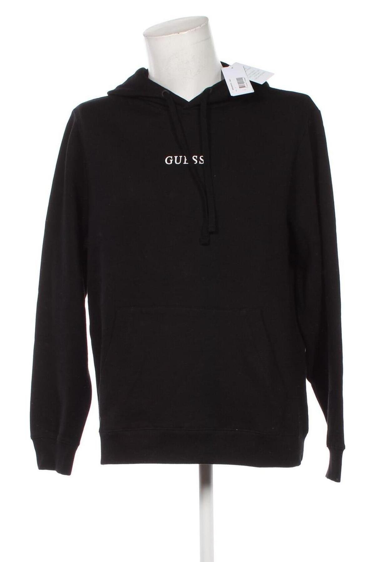 Herren Sweatshirt Guess, Größe L, Farbe Schwarz, Preis 60,99 €