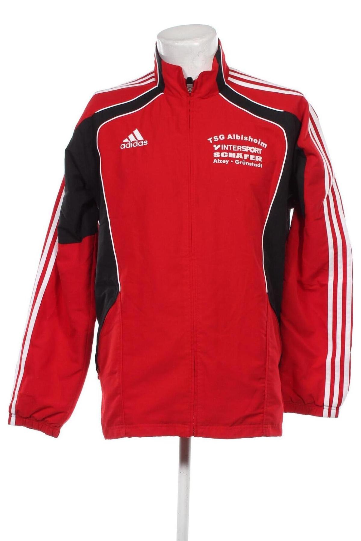 Bluză trening de bărbați Adidas, Mărime L, Culoare Roșu, Preț 157,99 Lei