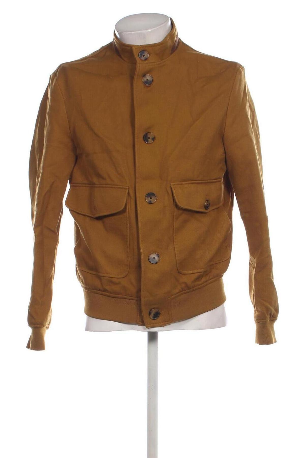 Herrenjacke Zara, Größe L, Farbe Gelb, Preis 18,99 €