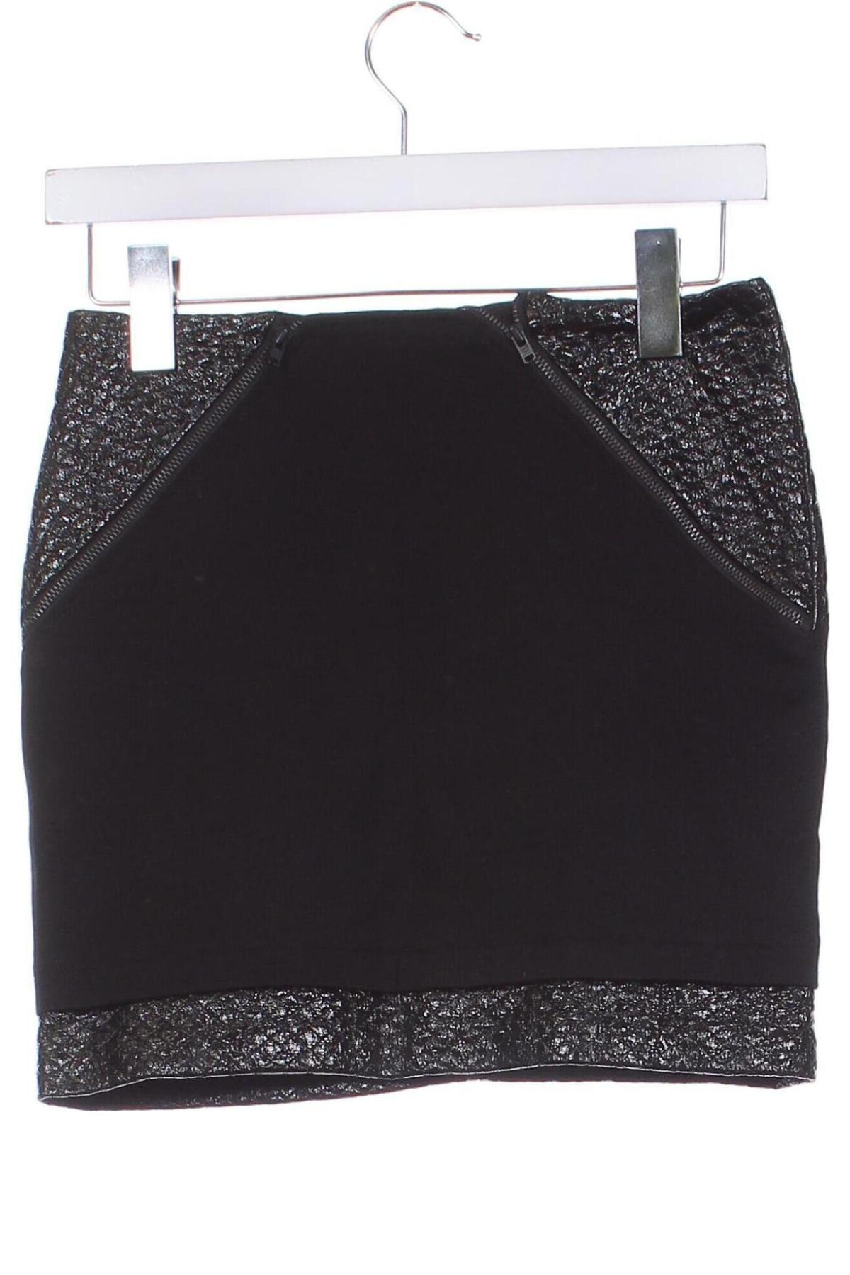 Fustă H&M, Mărime XS, Culoare Negru, Preț 24,99 Lei