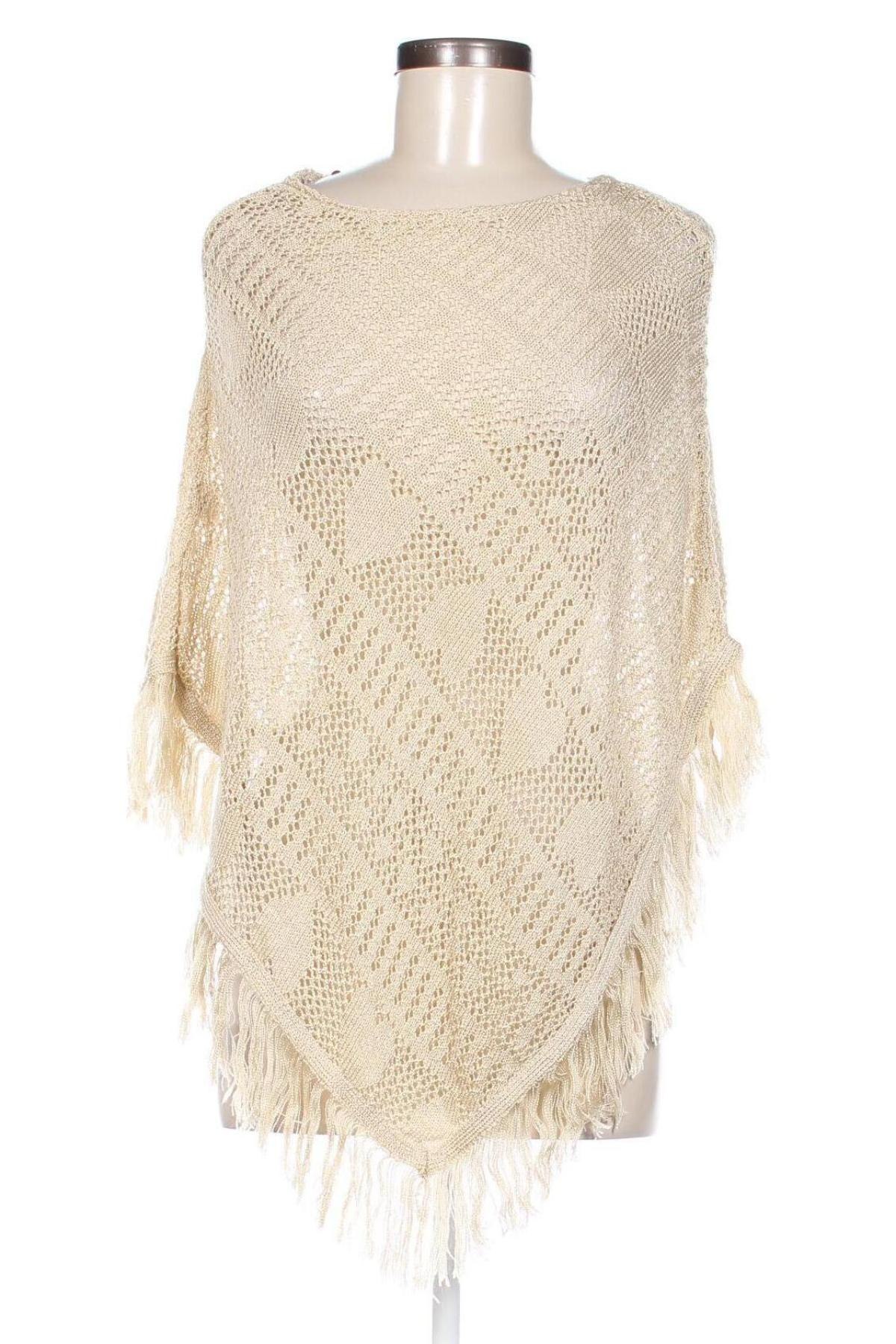 Poncho, Größe M, Farbe Beige, Preis 5,99 €