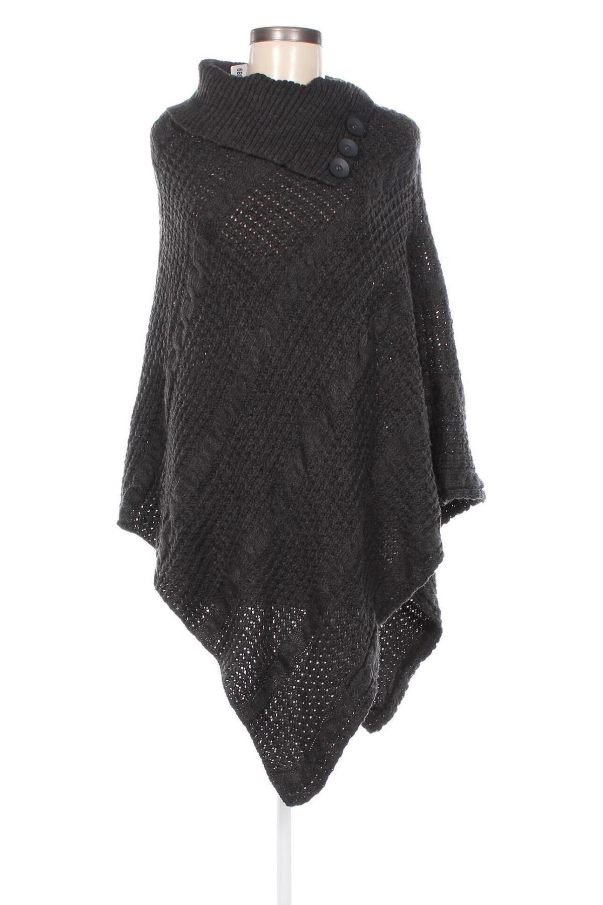 Poncho, Mărime M, Culoare Gri, Preț 38,99 Lei