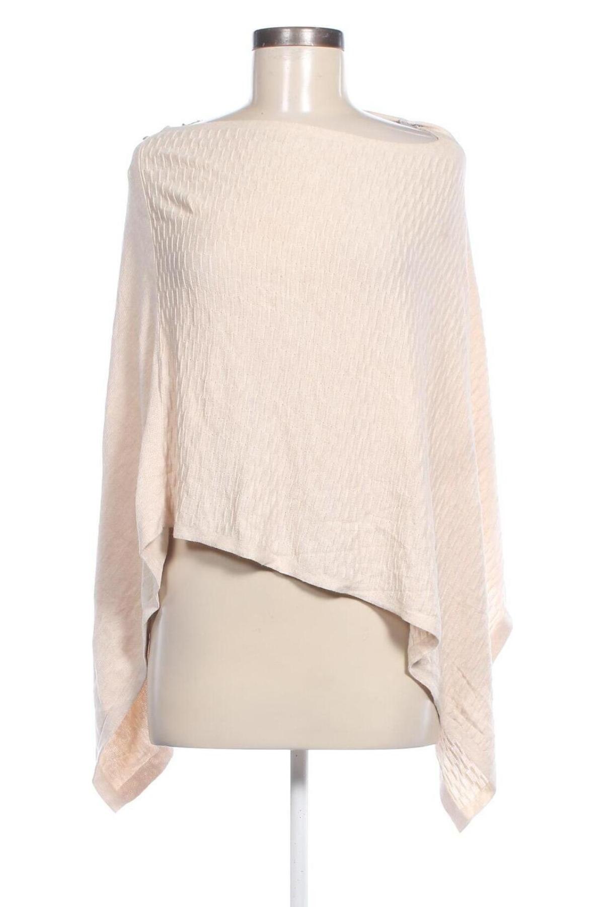 Poncho Charles Vogele, Größe M, Farbe Beige, Preis 9,49 €