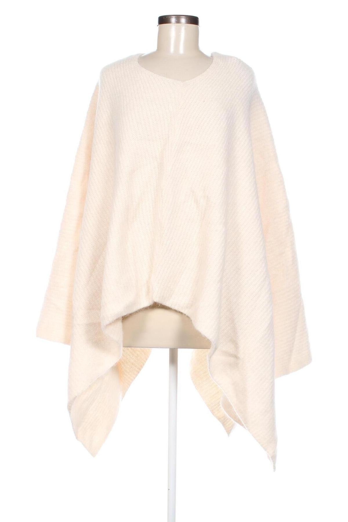 Poncho Zara, Größe M, Farbe Ecru, Preis 37,99 €