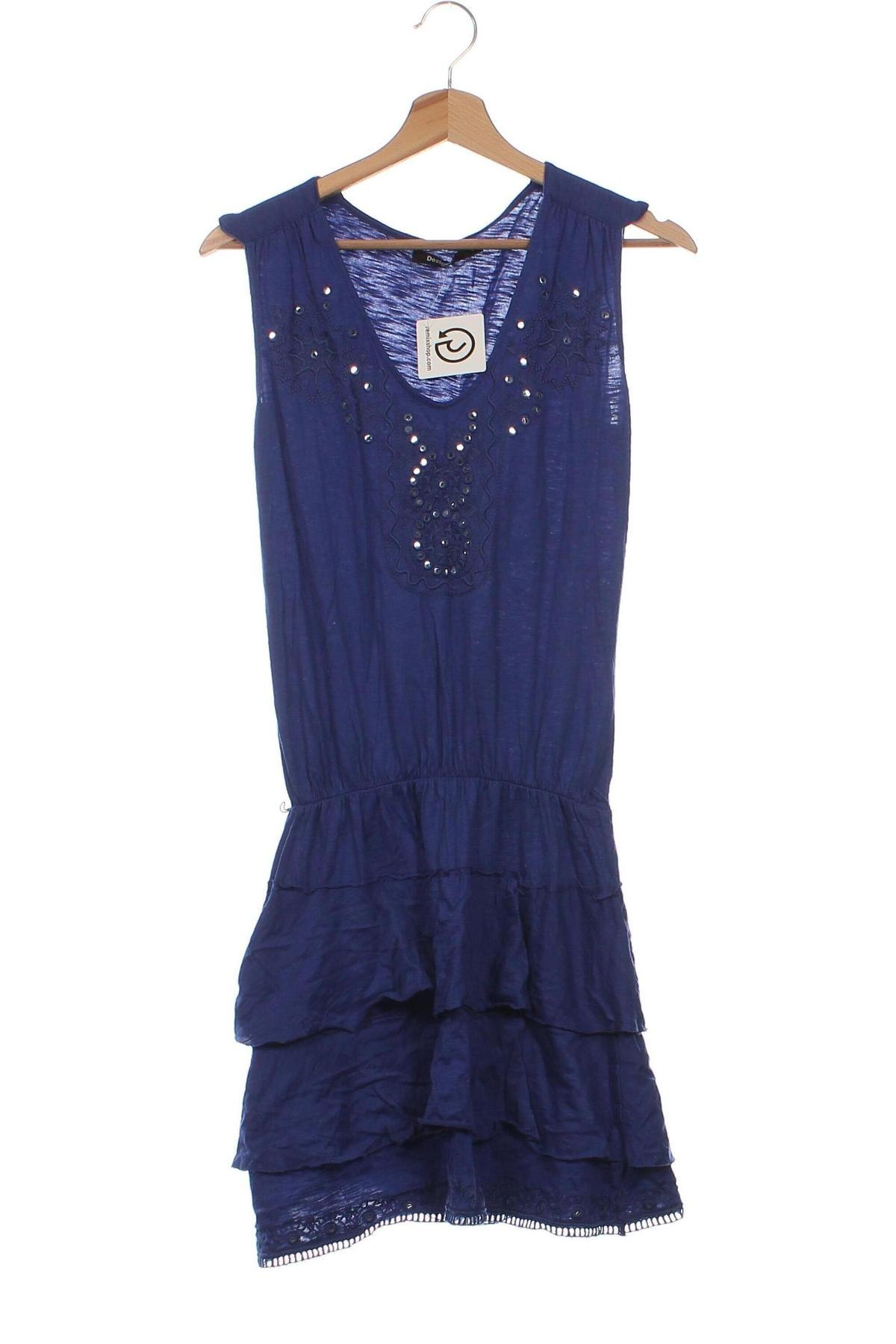 Kleid Desigual, Größe XS, Farbe Blau, Preis € 39,99