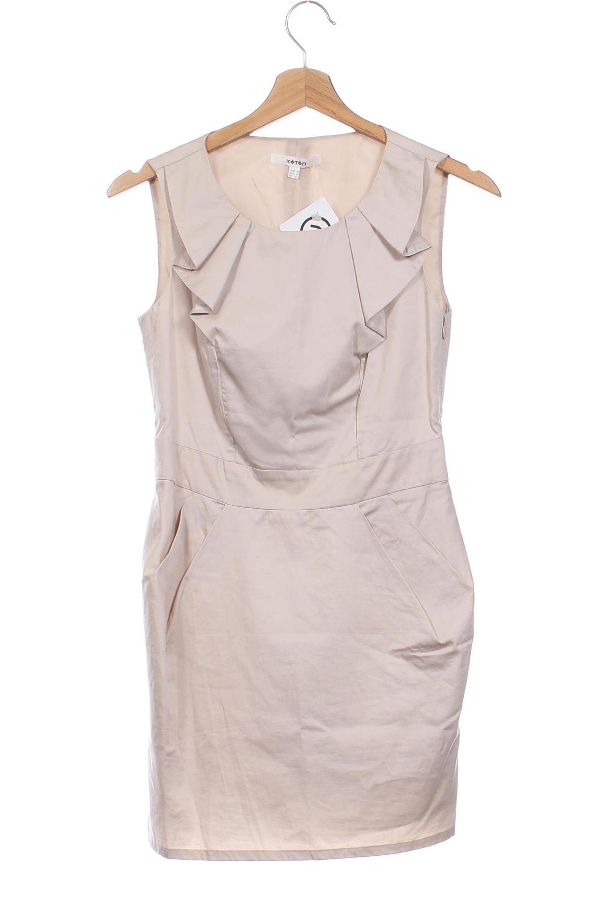 Kleid Koton, Größe XS, Farbe Beige, Preis € 16,49