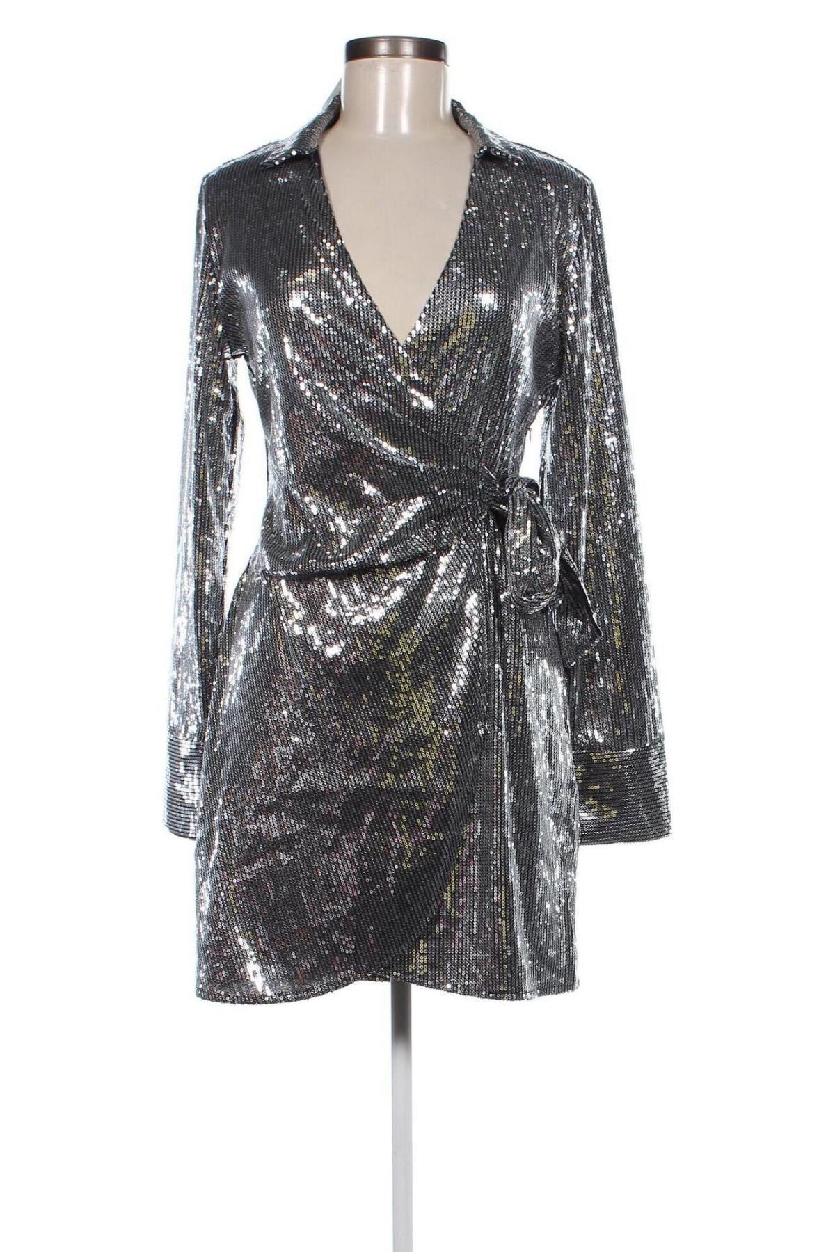 Kleid LeGer By Lena Gercke X About you, Größe M, Farbe Silber, Preis 39,99 €