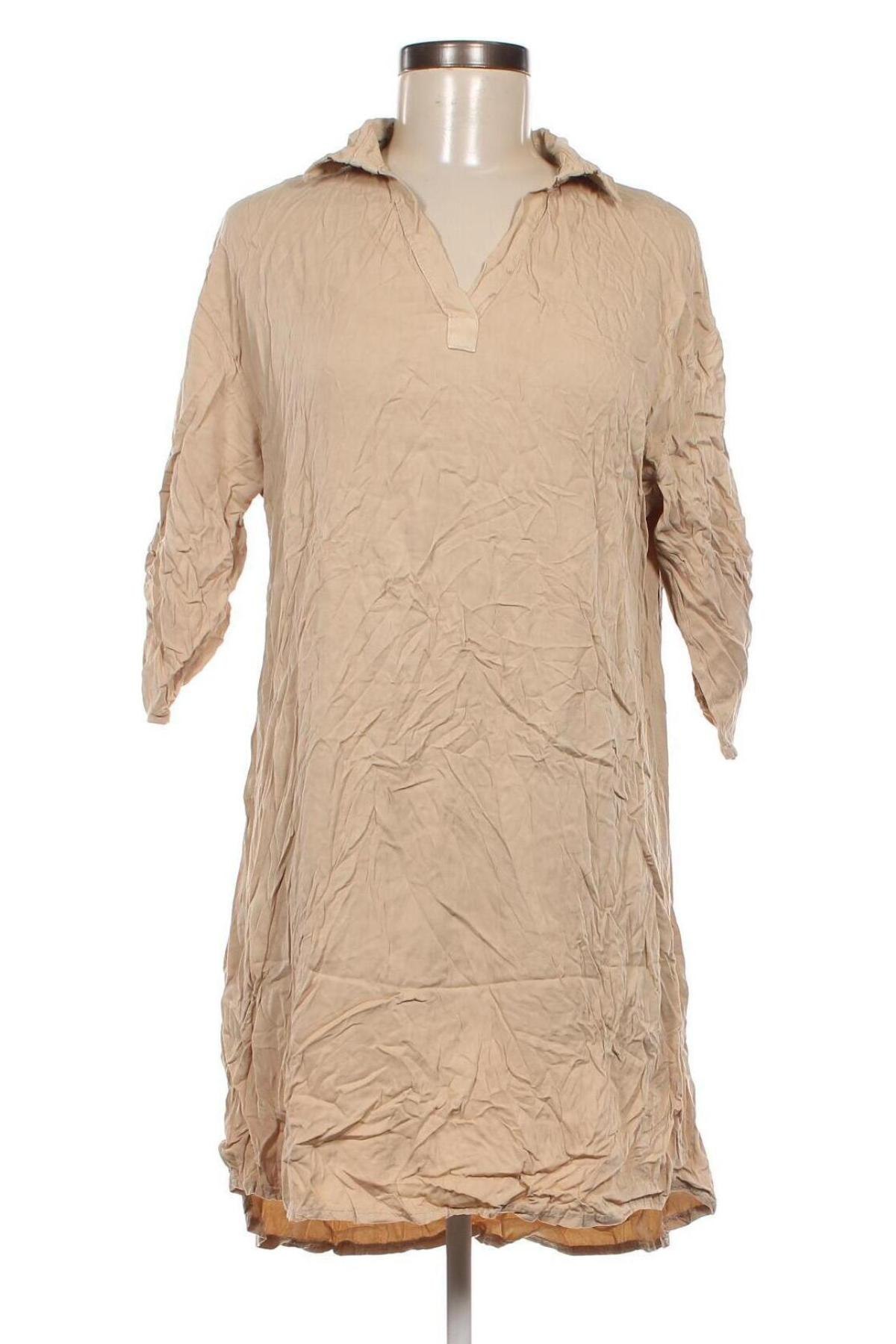 Kleid Made In Italy, Größe S, Farbe Beige, Preis € 6,49