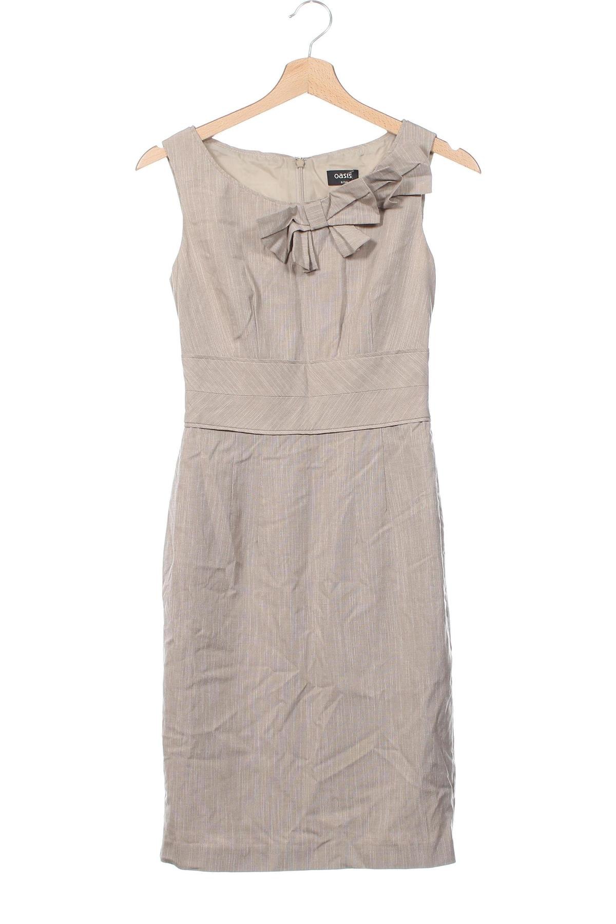 Kleid Oasis, Größe XS, Farbe Beige, Preis 13,99 €