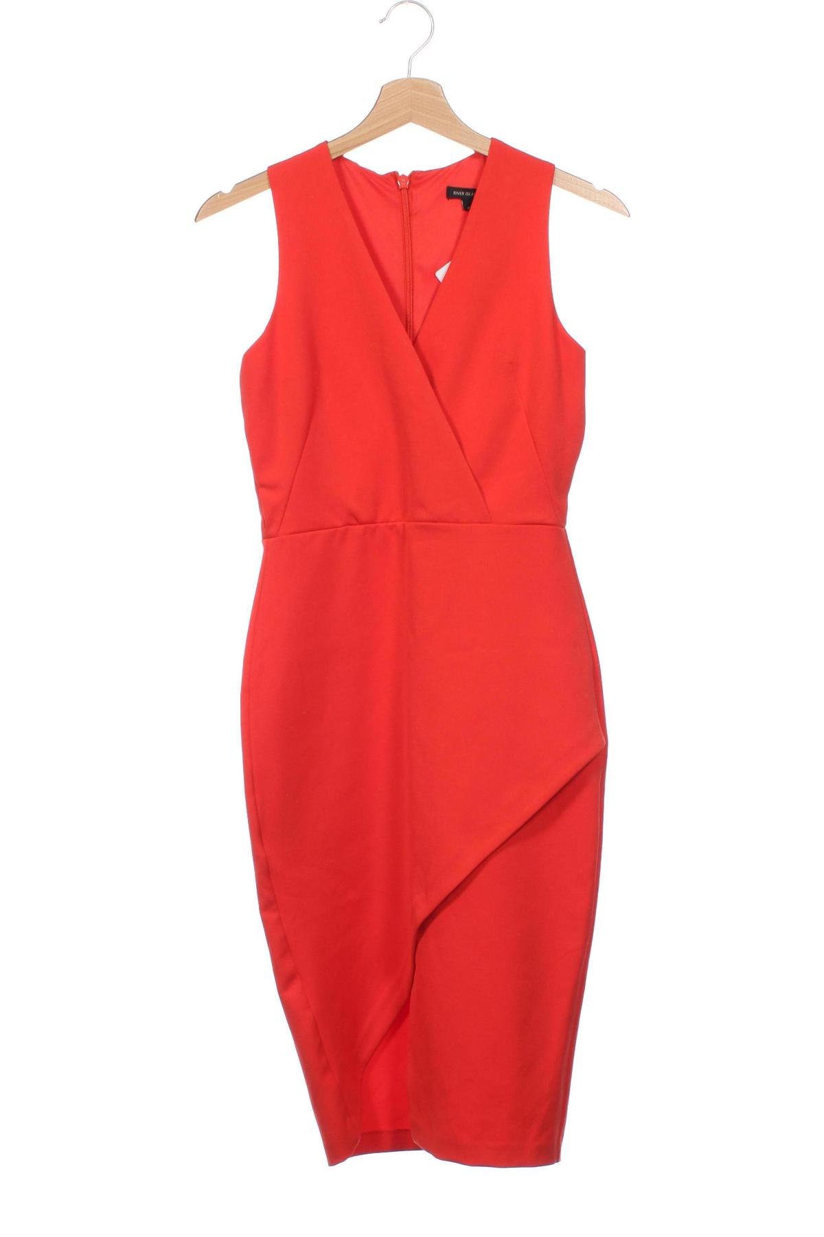 Kleid River Island, Größe XS, Farbe Orange, Preis € 15,99