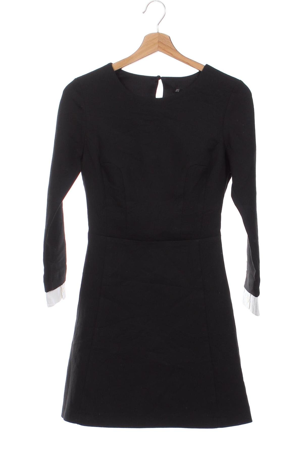 Kleid Zara, Größe XS, Farbe Schwarz, Preis 15,49 €