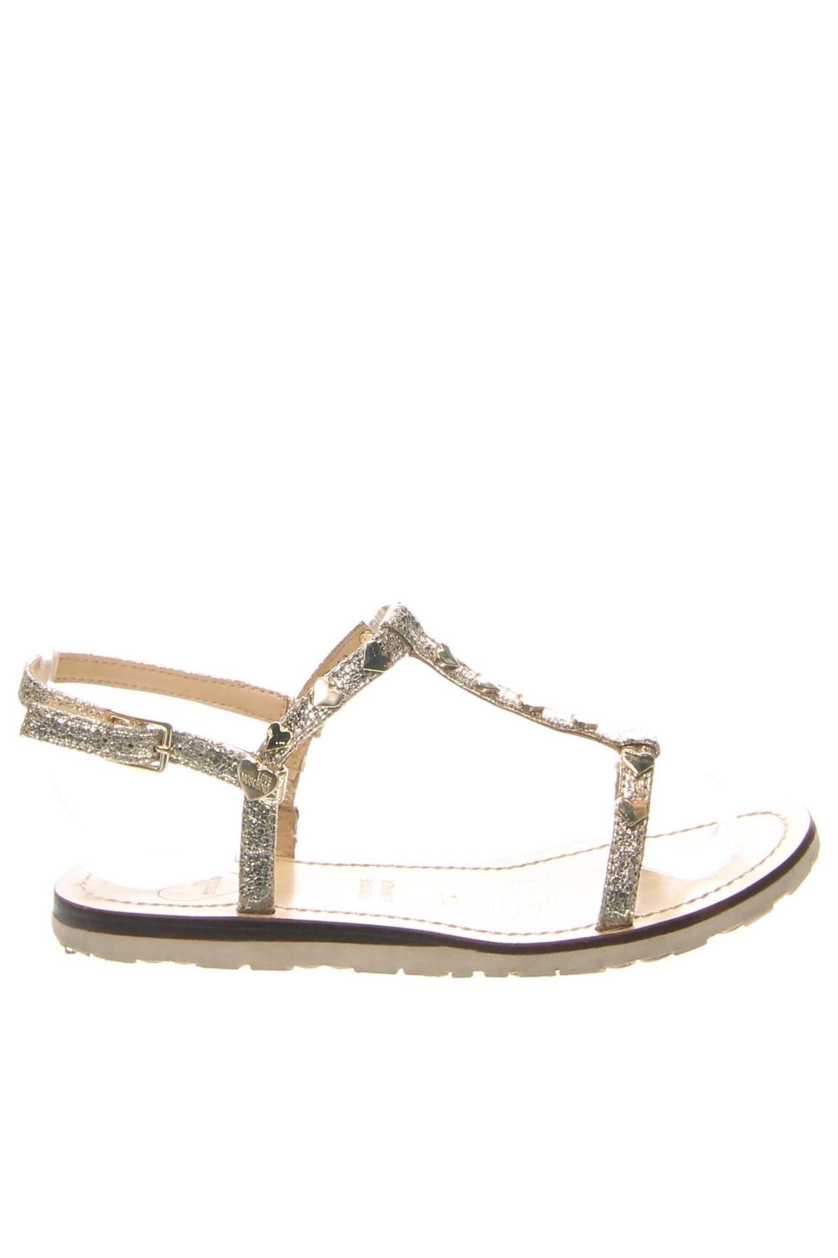 Sandalen Love Moschino, Größe 35, Farbe Golden, Preis 52,49 €