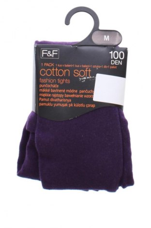 Strumpfhose F&F, Größe M, Farbe Lila, Preis 11,00 €