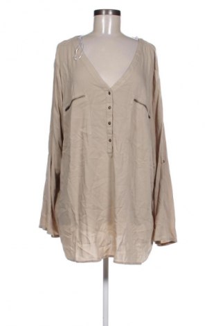 Bluzka damska Bpc Bonprix Collection, Rozmiar 3XL, Kolor Brązowy, Cena 83,01 zł