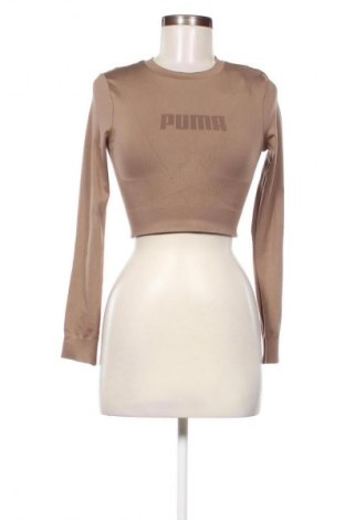 Дамска блуза PUMA, Размер XS, Цвят Бежов, Цена 33,93 лв.