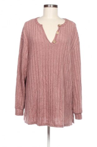 Дамска блуза SHEIN, Размер 3XL, Цвят Пепел от рози, Цена 8,99 лв.