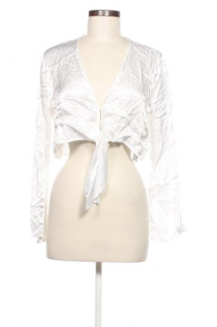 Cardigan de damă Bershka, Mărime L, Culoare Alb, Preț 100,99 Lei